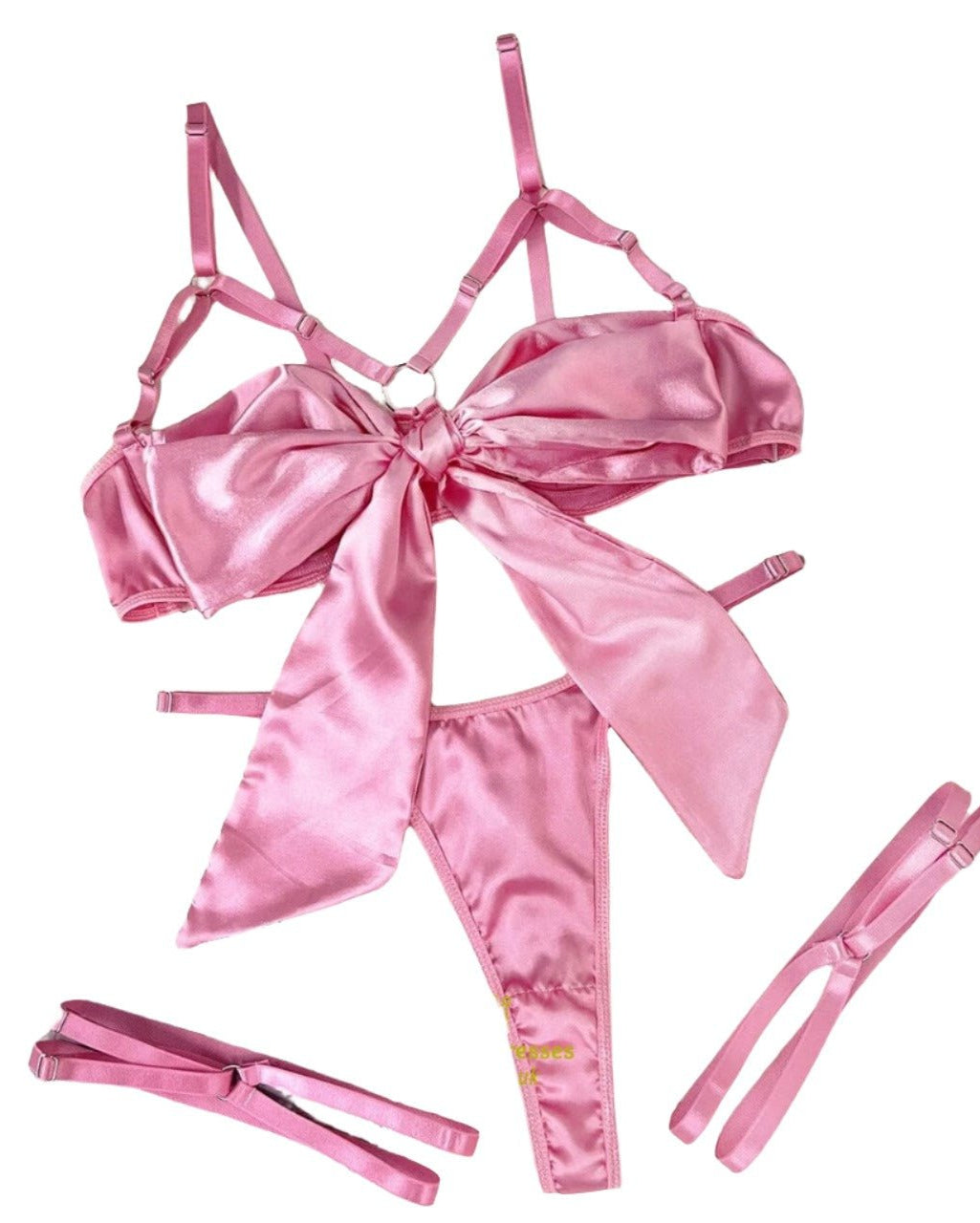 Feel Irresistible From the First Touch – 3 Piece Set with Panty & Thigh Band