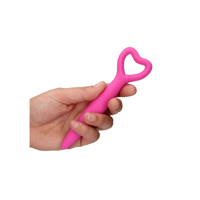 Ouch! Silicone Vaginal Dilator Set - Pink - Vibrating - Set of 5 Sizes