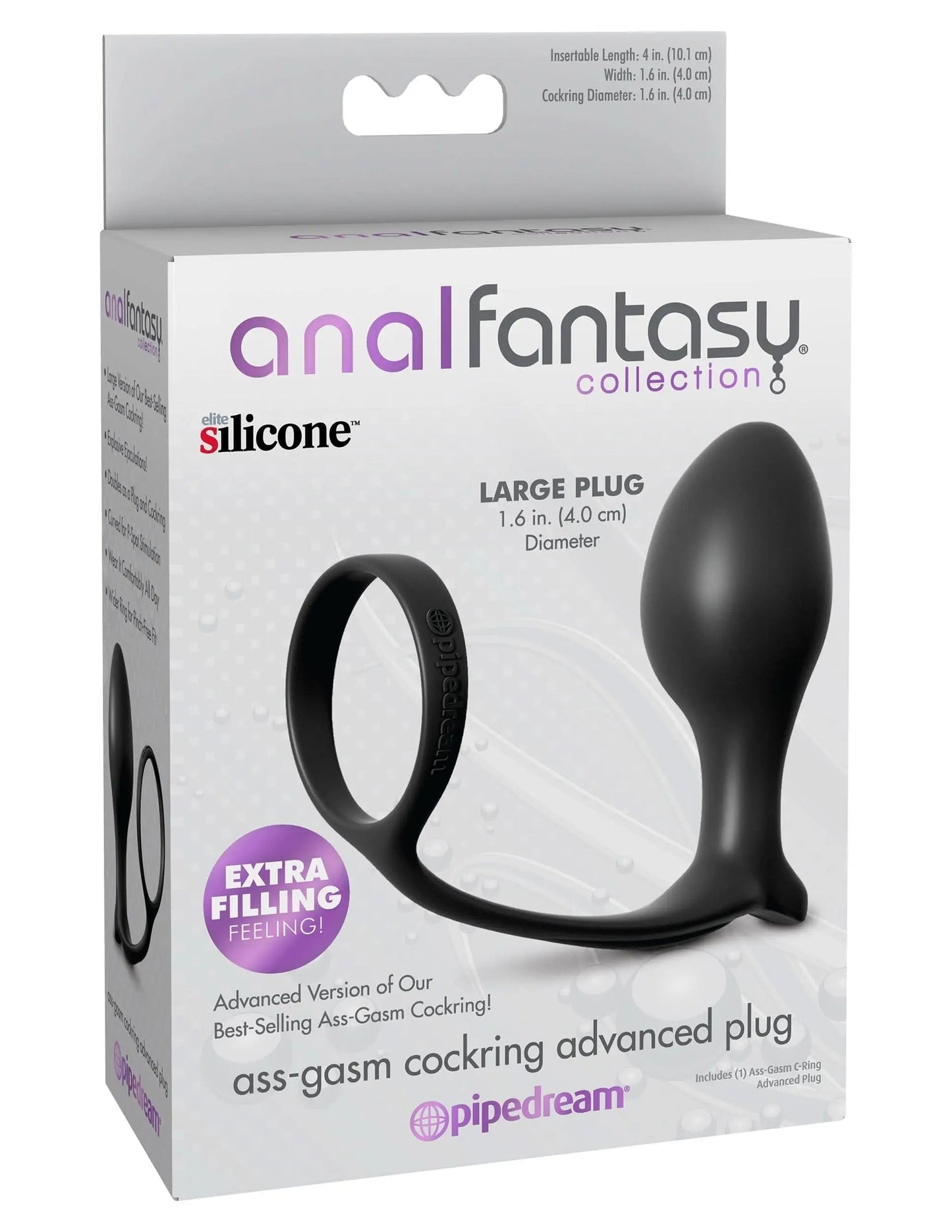 Ass-Gasm® Cock Ring Advanced Plug