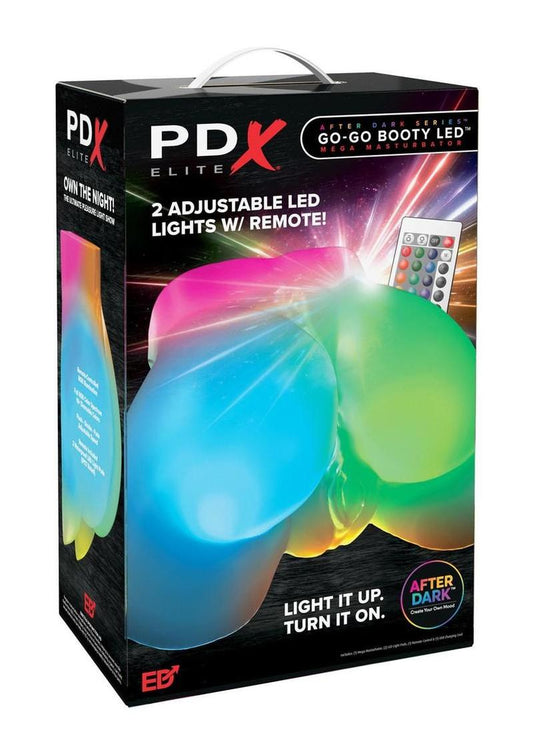 Pdx Elite Go-Go Booty Led Mega Rechargeable Masturbator - Pussy/Ass