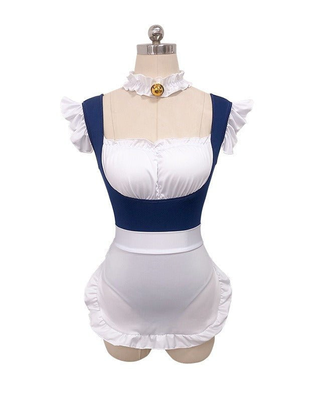 Make His Maid Fantasy Come True – 3 Piece Set with Choker & Robe