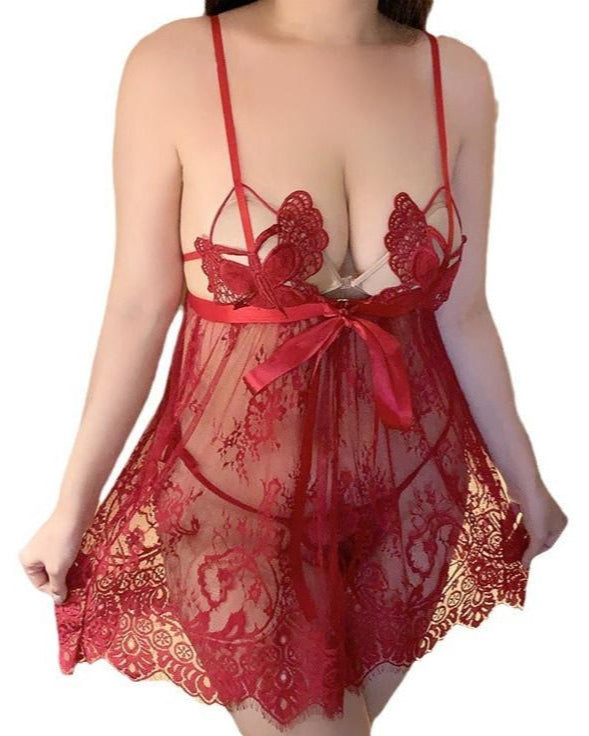 Tug His Heartstrings With Every Curve – 2 Piece Set with Panty