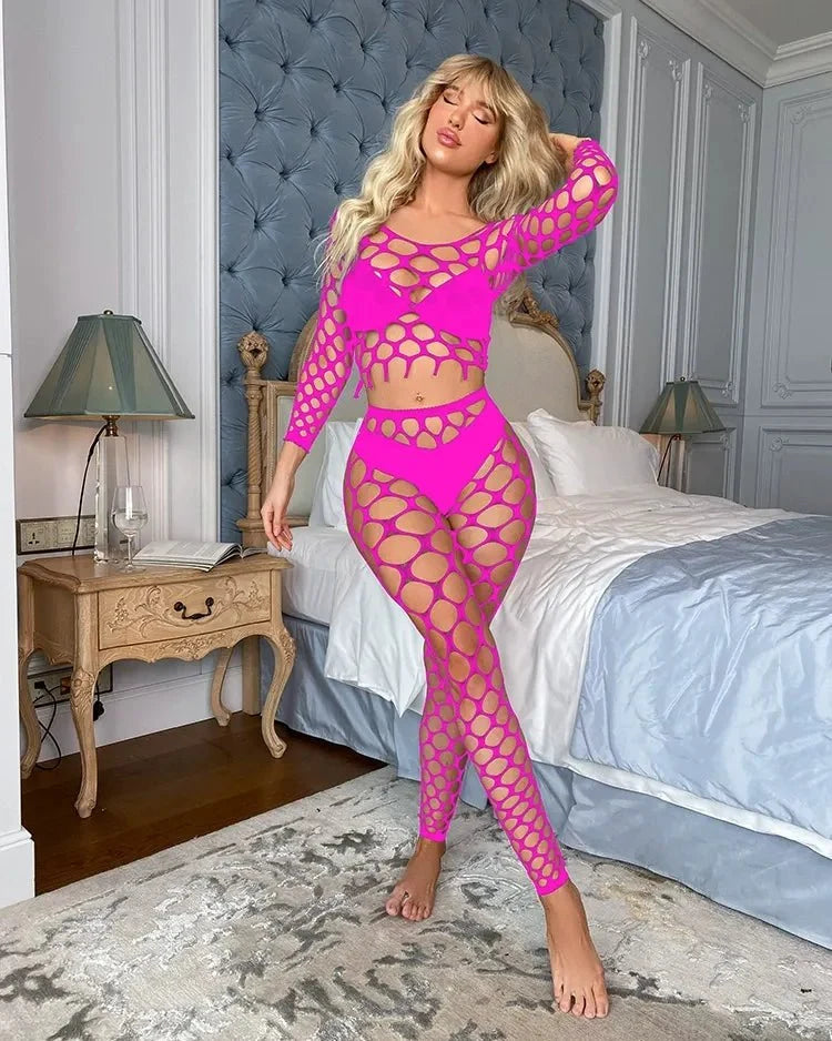 Turn Up The Tension Tonight – 2 Piece Set with Stockings
