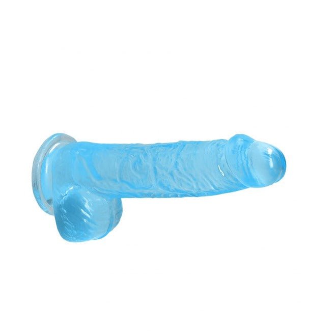 RealRock 6 Inch Realistic Dildo with Balls - Blue