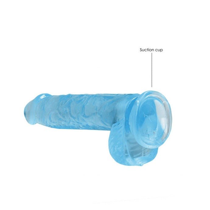 RealRock 6 Inch Realistic Dildo with Balls - Blue