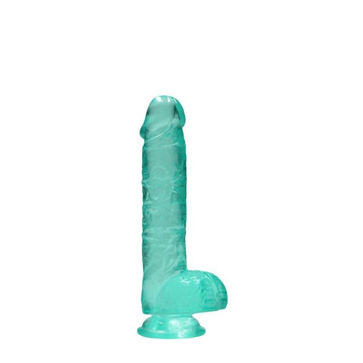 RealRock 6 Inch Realistic Dildo with Balls - Turquoise