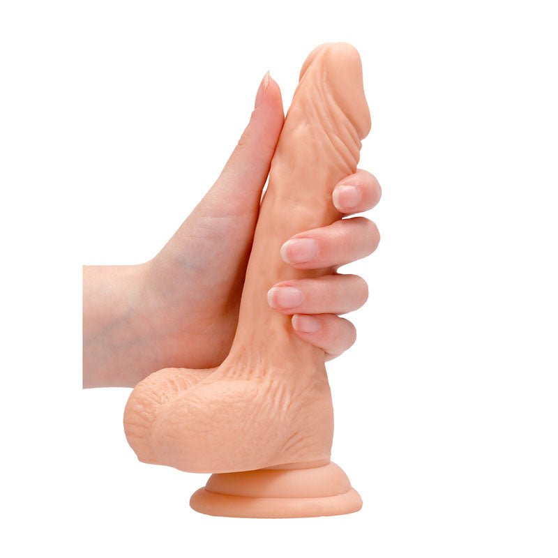 RealRock 7 Inch Flesh Realistic Dildo with Balls