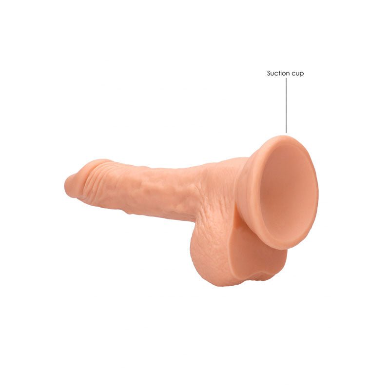 RealRock 7 Inch Flesh Realistic Dildo with Balls