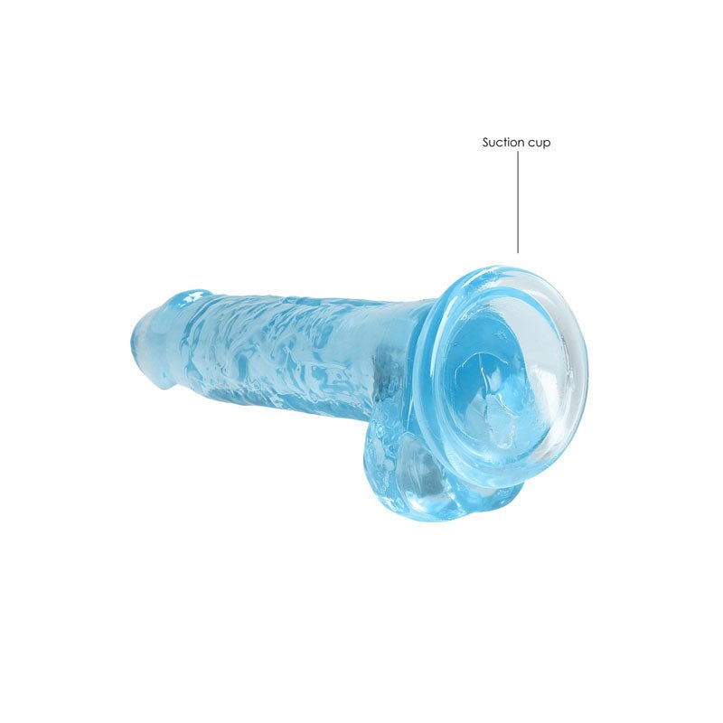 RealRock 7 Inch Realistic Dildo With Balls - Blue
