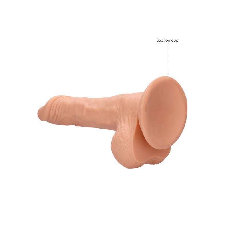 RealRock 8 Inch Realistic Flesh Dong with Balls