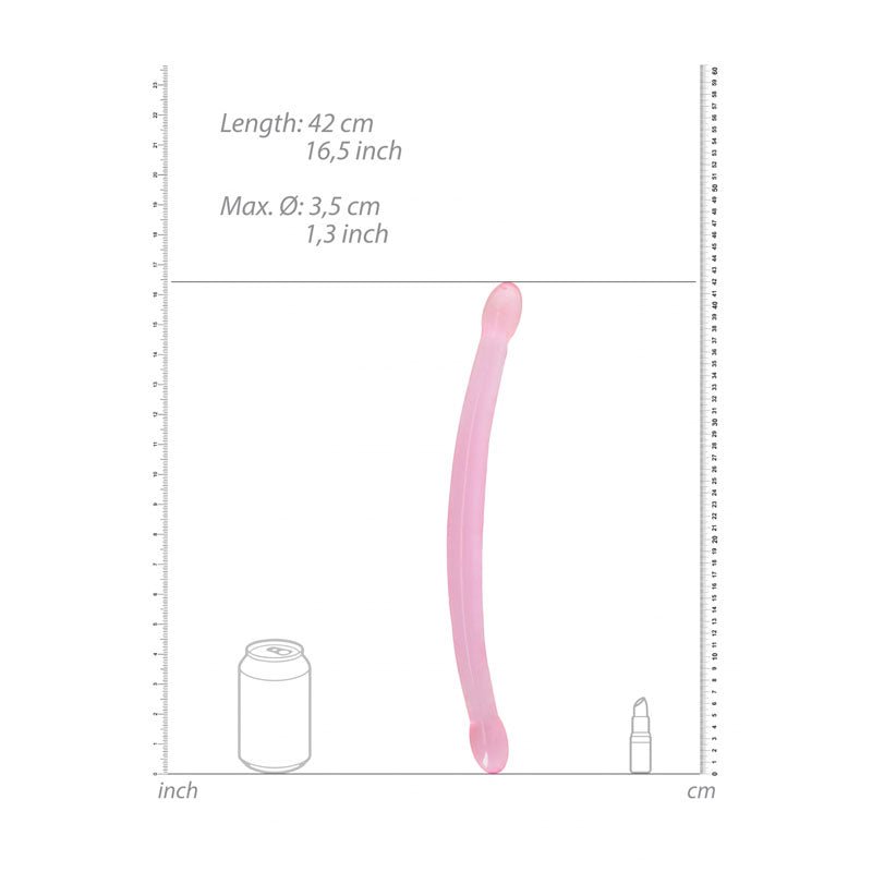 RealRock Non Realistic 17 Inch Double Dong - Pink