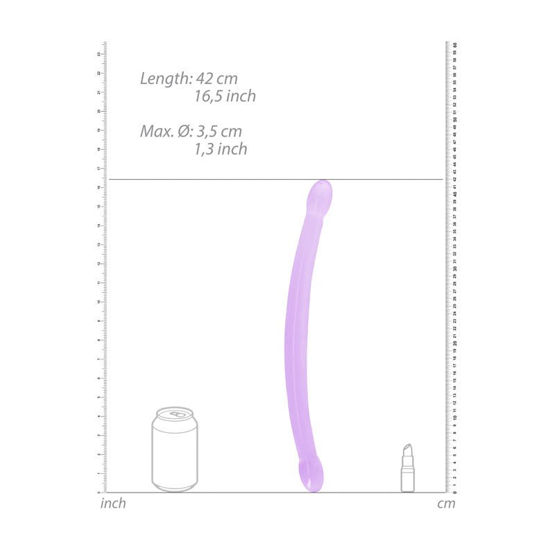 RealRock Non Realistic 17 Inch Double Dong  - Purple