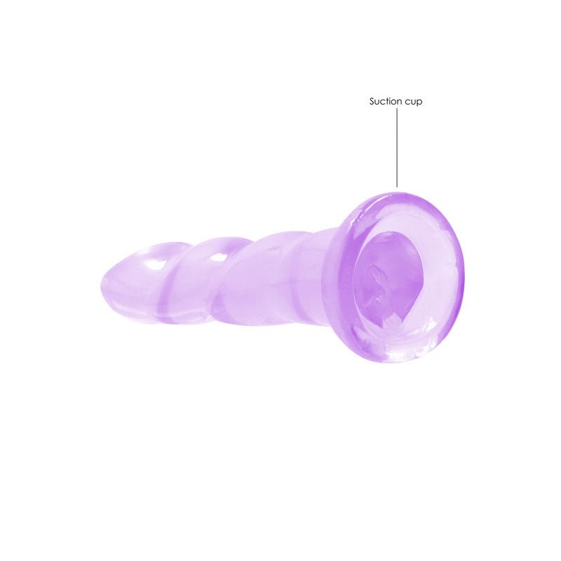 RealRock Non Realistic 7 Inch Dildo with Suction - Purple