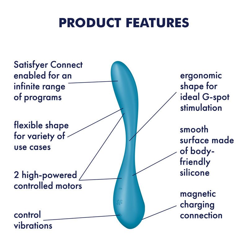 Satisfyer G-Spot Flex 5 - Vibrator with App Control - Aqua