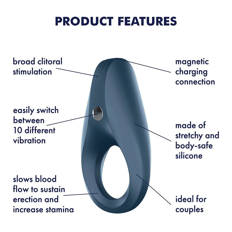 Satisfyer Rocket Ring - Cock Vibrator - Black