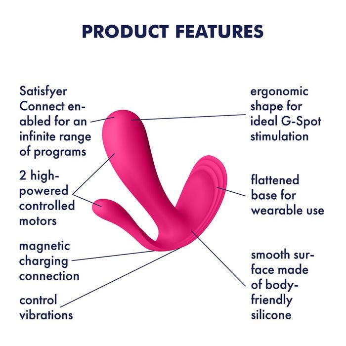 Satisfyer Top Secret Plus Vibrator - Pink