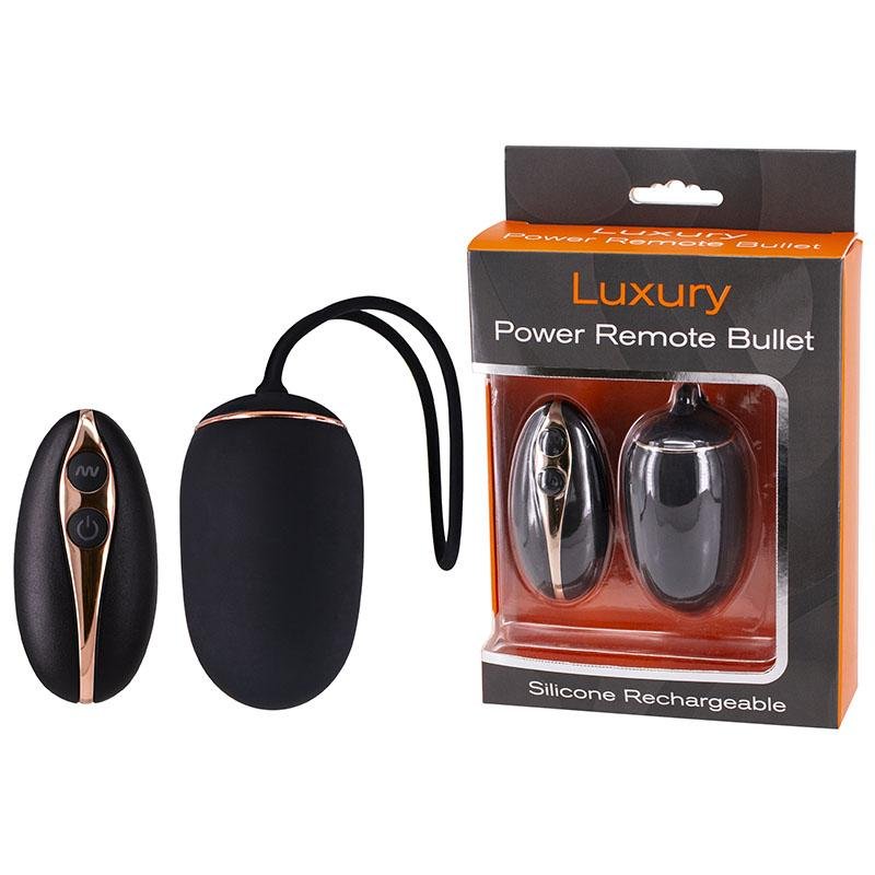 Seven Creations Luxury - Black Bullet with Wireless Remote Control