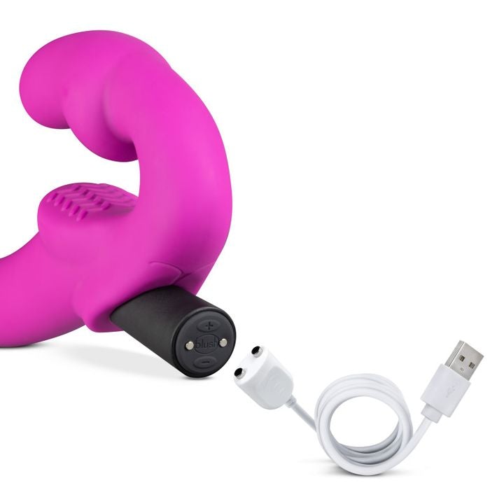 Temptasia Estella 9.5 Inch Strapless Dildo - Pink