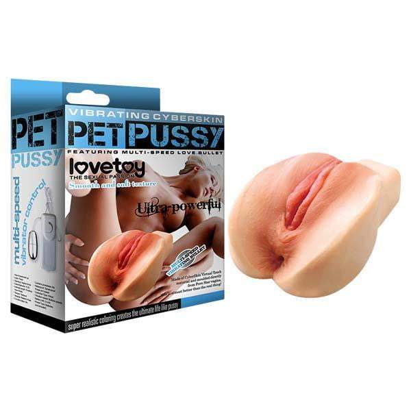 Vibrating CyberSkin Pet Pussy - Flesh Vibrating Vagina Stroker