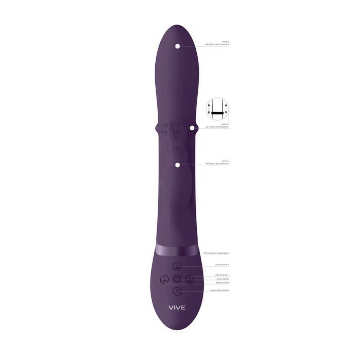 Vive Halo Rabbit Vibrator - Purple