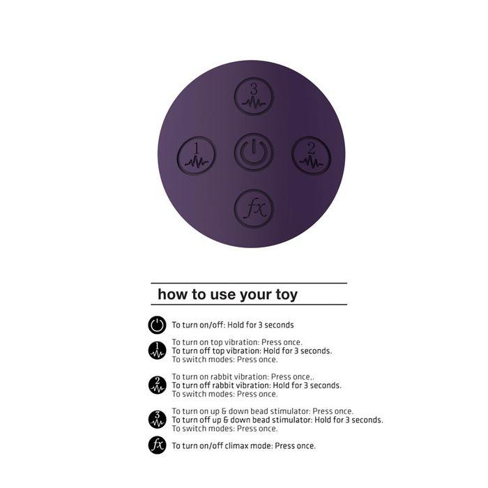 Vive Halo Rabbit Vibrator - Purple