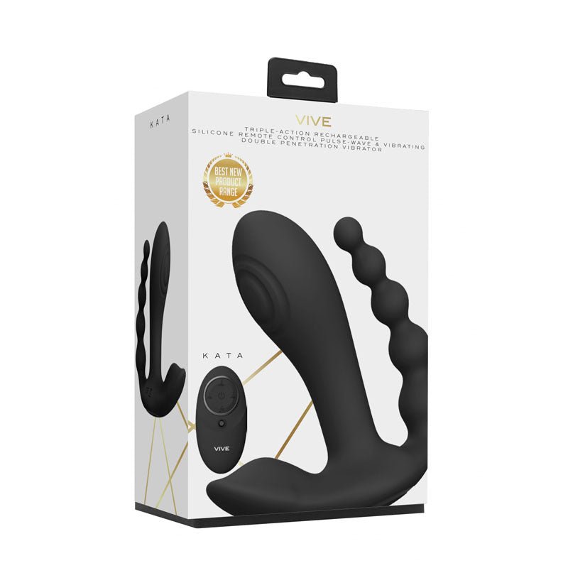 Vive KATA - Black Stimulator with Wireless Remote Control