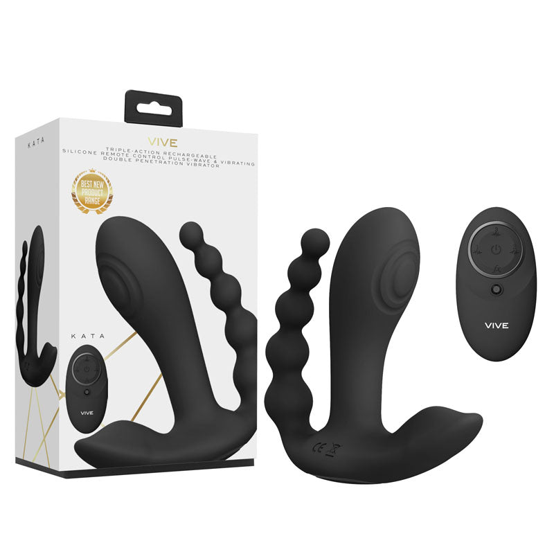 Vive KATA - Black Stimulator with Wireless Remote Control