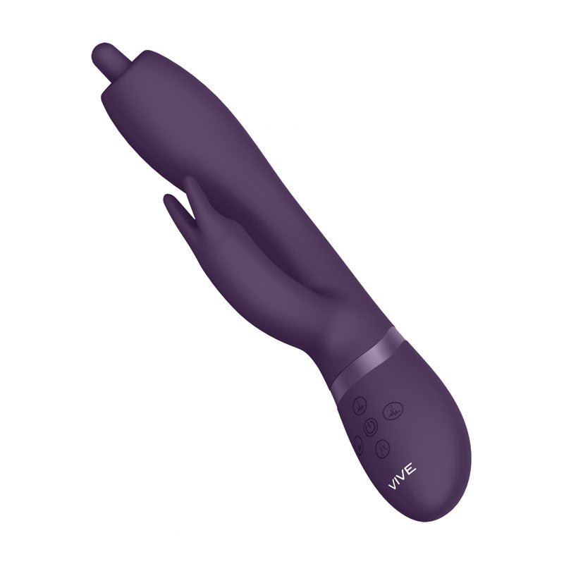 Vive Nilo Swirling Tip Rabbit Vibrator - Purple