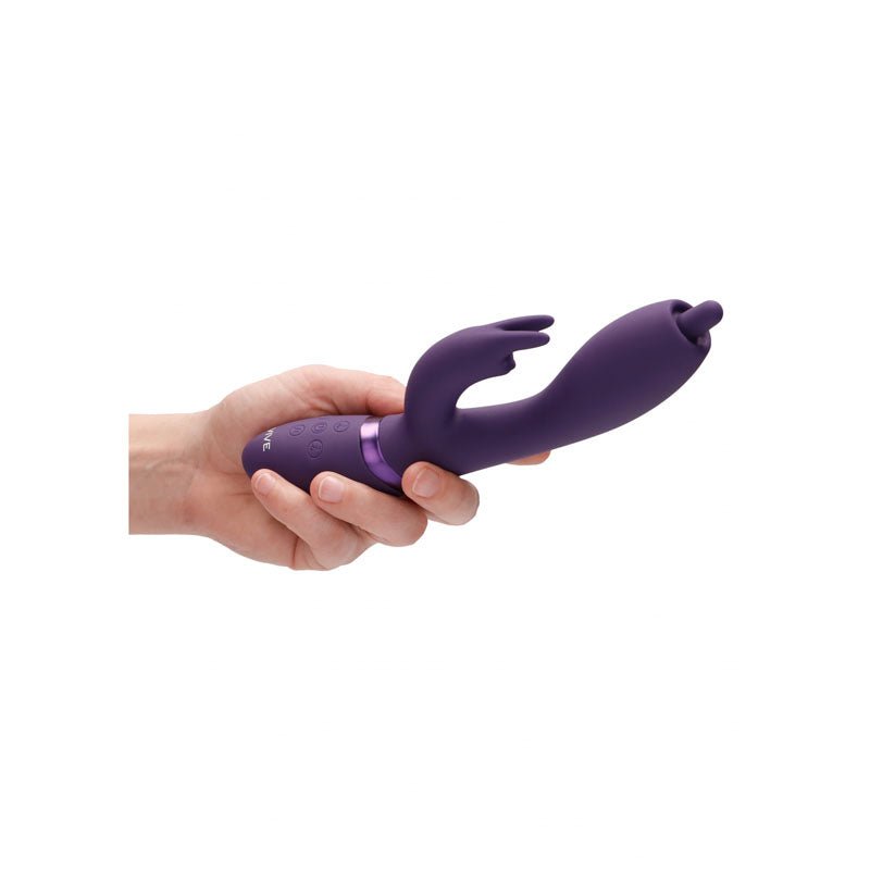 Vive Nilo Swirling Tip Rabbit Vibrator - Purple