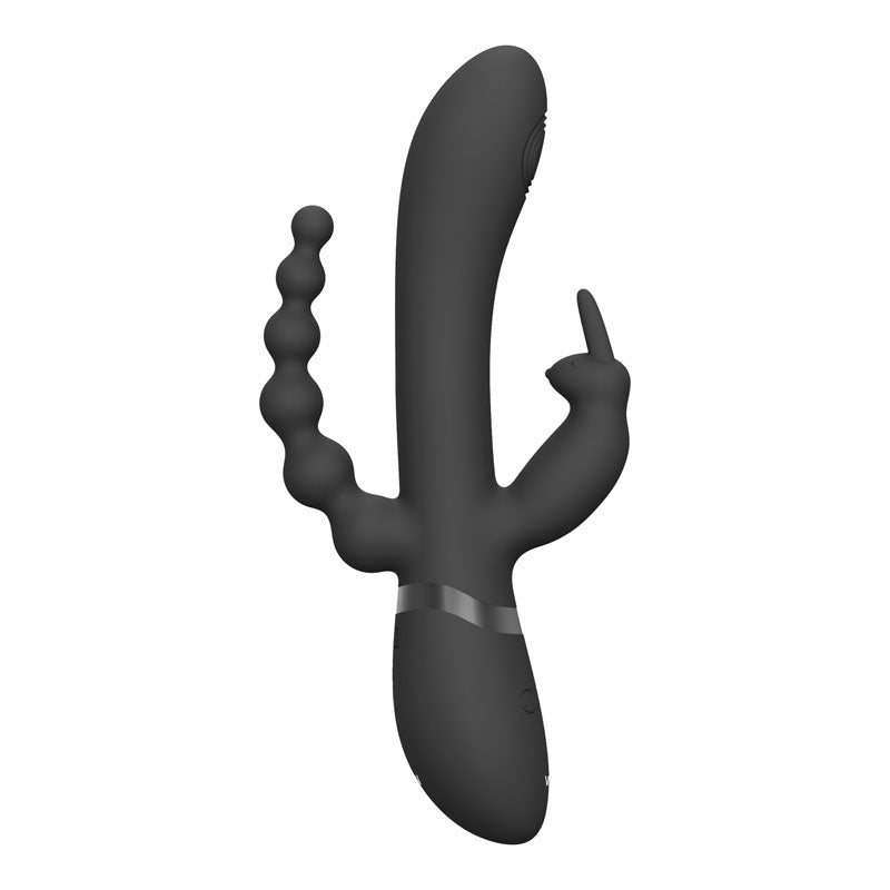 Vive RINI Rabbit Vibrator with Anal Teaser - Black