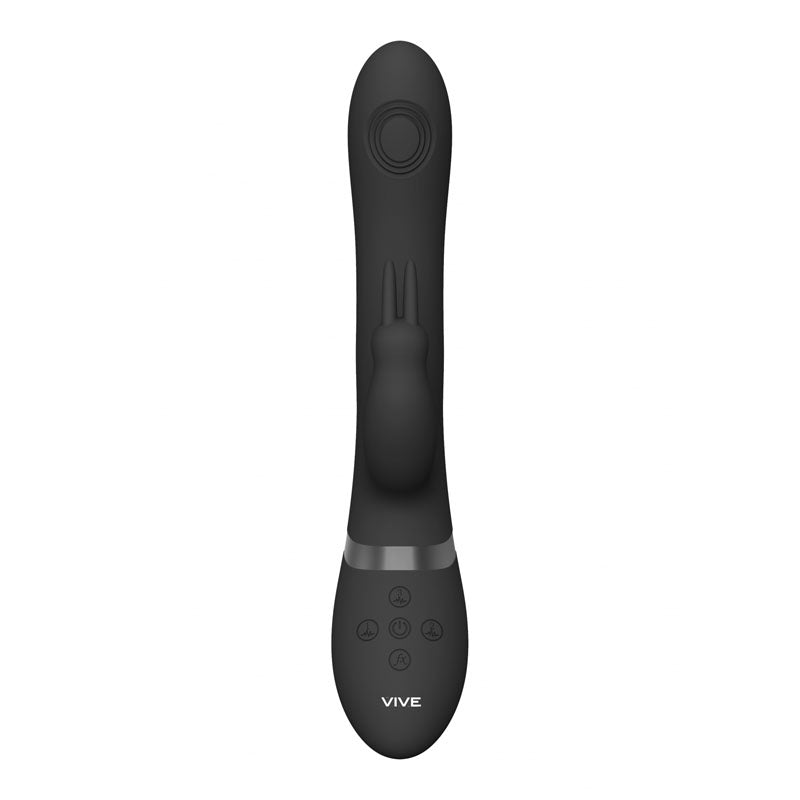 Vive RINI Rabbit Vibrator with Anal Teaser - Black