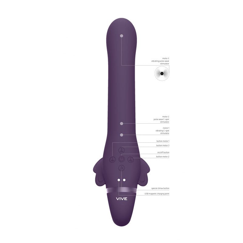 Vive SATU - Purple Strapless Strap-On