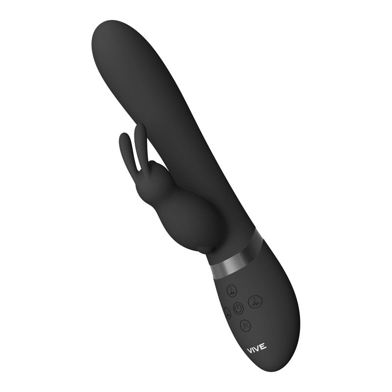 Vive TAKA Inflatable Rabbit Vibrator - Black
