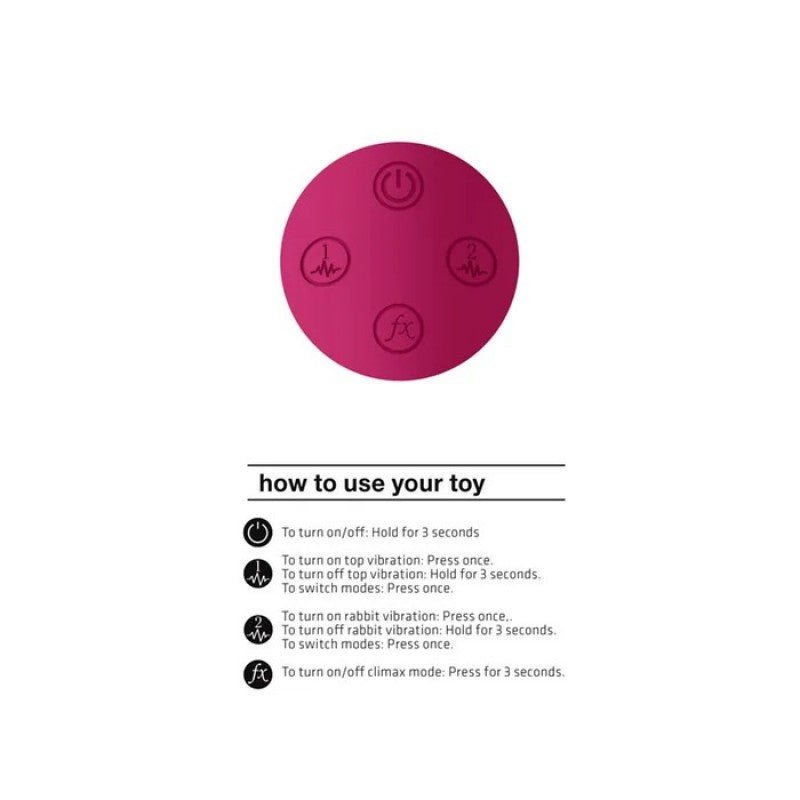 Vive Zosia Classic G-Spot Rabbit Vibrator - Pink